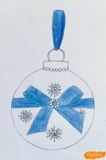 Елочная игрушка своими руками нарисовать