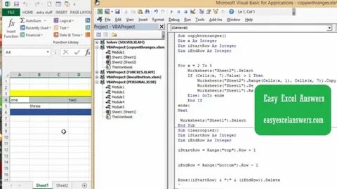 Vba excel row