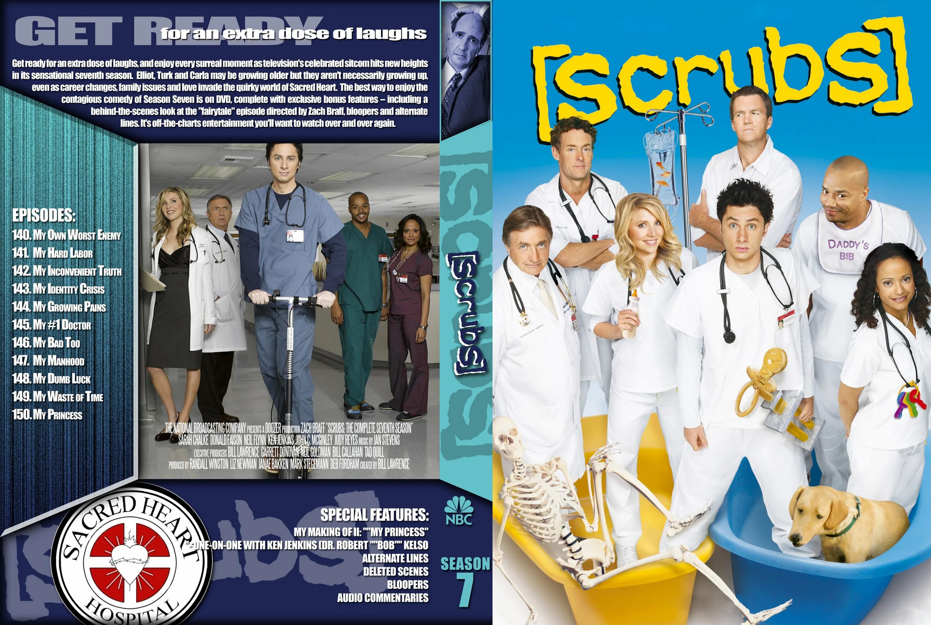 Scrubs 7. Scrubs DVD Cover.