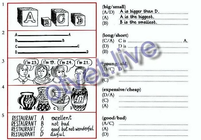 Write sentences with Comparatives. Write sentences with Comparatives older etc. Write sentences with Comparatives older etc and Superlatives the oldest etc 89.1. Unit 90 the oldest. Write sentences use comparative