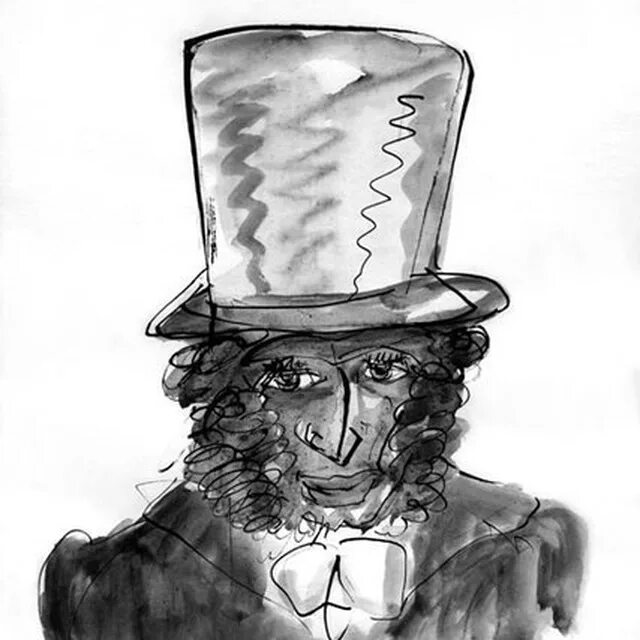 Пушкин в цилиндре фото "Alexander Pushkin in a Pixar-style ." image created in Shedevrum