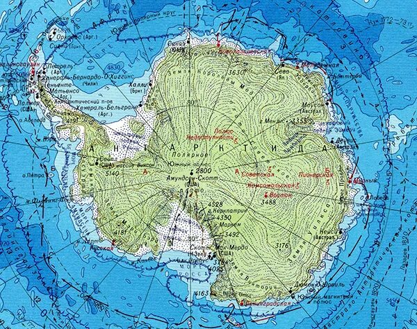 Широту южного океана. Карта Антарктиды географическая. Физическая карта Антарктиды. Физическая карта Антарктиды 7 класс. Физическая карта Антарктиды 7 класс атлас.