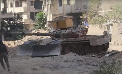 Видео боев танков в сирии