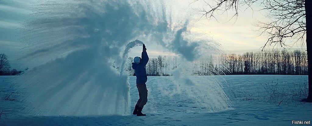 Снег испаряется