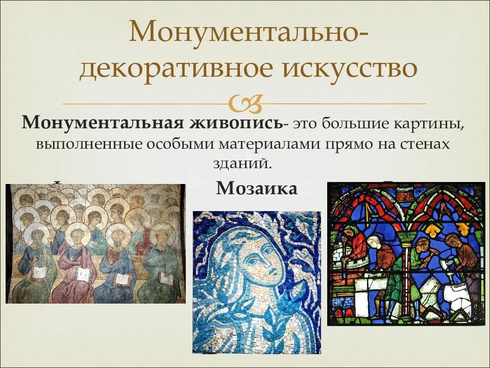 Искусство это определение. Виды монументально-декоративной живописи. Монументальная живопись это определение в искусстве. Монументальная живопись презентация. Монументально-декоративное искусство.
