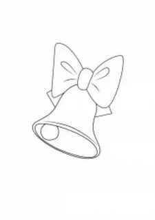 Колокольчик на выпускной рисунок шаблон