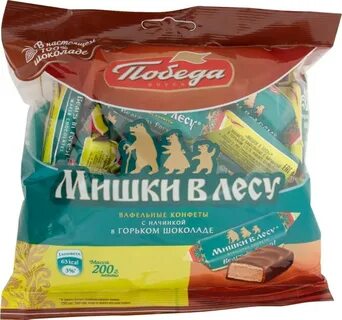 Конфеты победа вкуса мишки в лесу