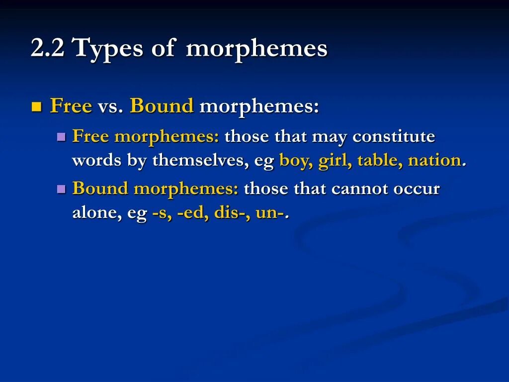 Bound form. Bound morphemes. morpheme examples. semi bound morphemes.
