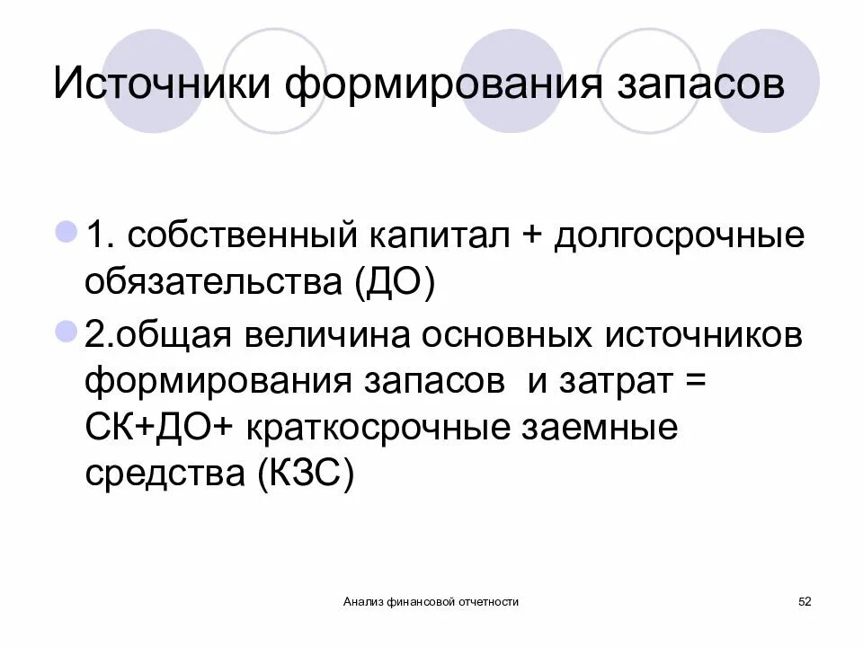 Наличие собственных и долгосрочных заемных