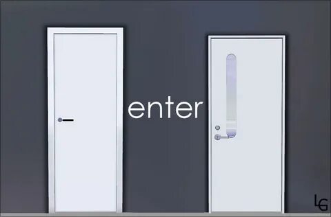 Enter door