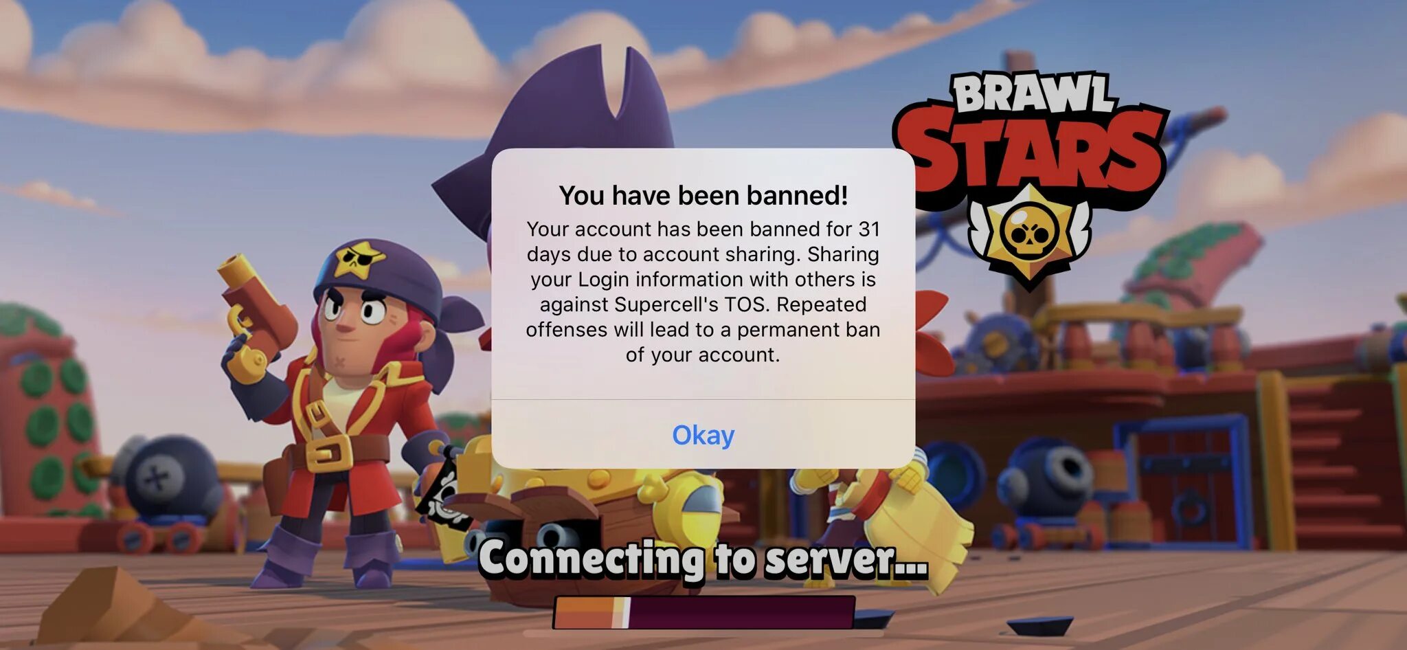 Почему бравл старс не открывается. Забанили в Brawl Stars. Блокировка аккаунта Brawl Stars. Аккаунт заблокирован БРАВЛ. Заблокировали аккаунт в БРАВЛ старс.