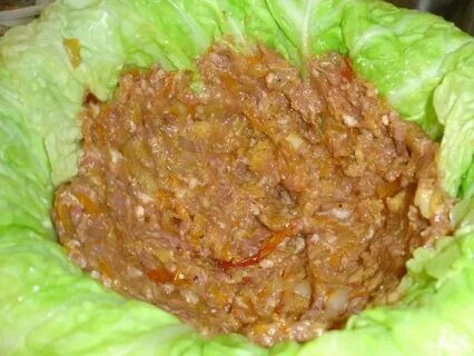 Капуста с мясом в тесте