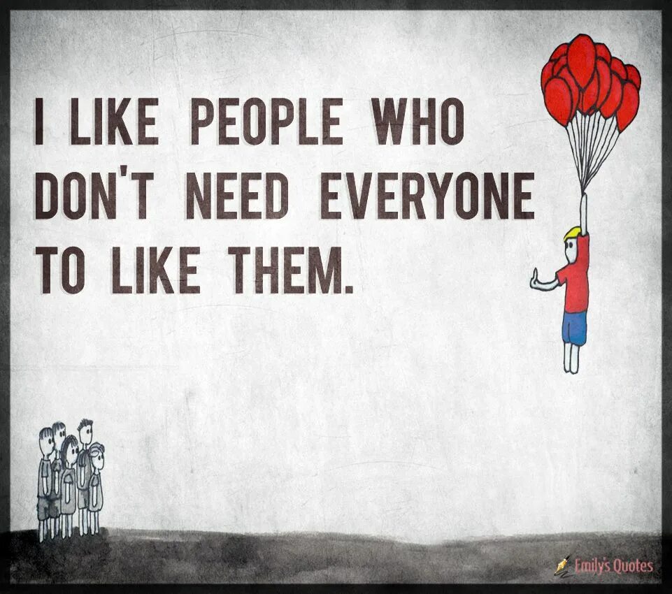 I do like people