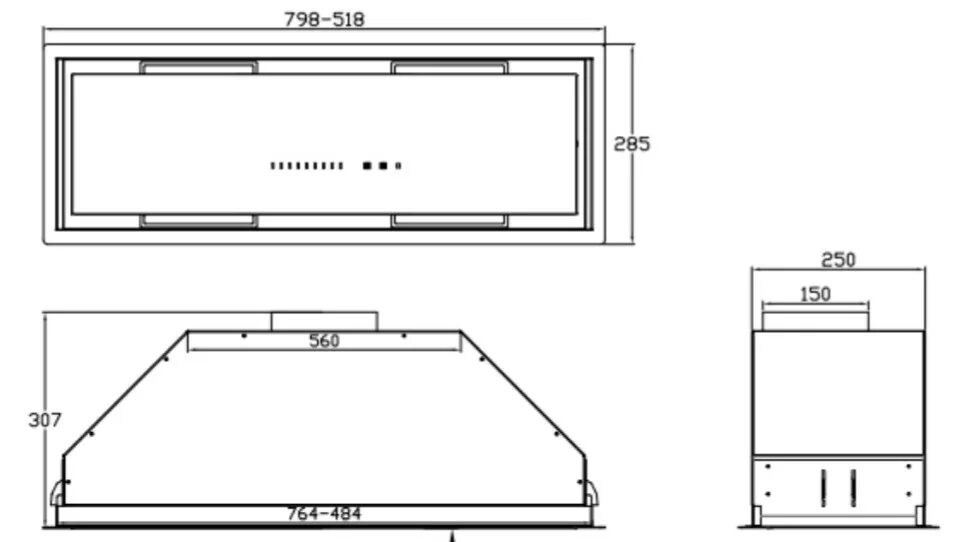 Вытяжка korting khi 6997 GN. Korting khi 9997 GN. Вытяжка korting khi 9997 GB. Полновстраиваемая вытяжка korting khi 6997 GN.