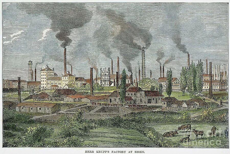 Промышленное развитие европы. Сталелитейный завод в Англии 19 века в Манчестере. Сталелитейный завод в Англии 19 века. Завод Круппа в Эссене конец XIX века. Завод Круппа в Эссене 1864.