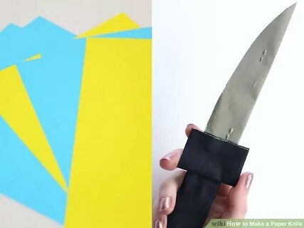 2 ножа из бумаги