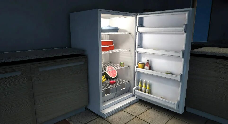 Холодильник работал открытой. Холодильник Фольксваген 3д Макс. Холодильник 3д. Холодильник 3d модель. Холодильник 3 полки.