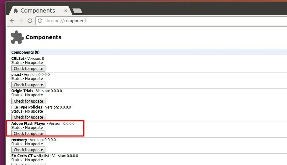 Chrome components