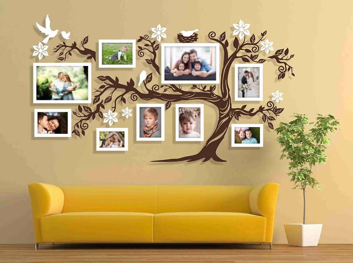 Дерево с фоторамками на стену. Дерево на стену с фоторамками. Дерево на стену с фоторамками. Фоторамка "дерево". Декор настенный с фоторамками дерево.