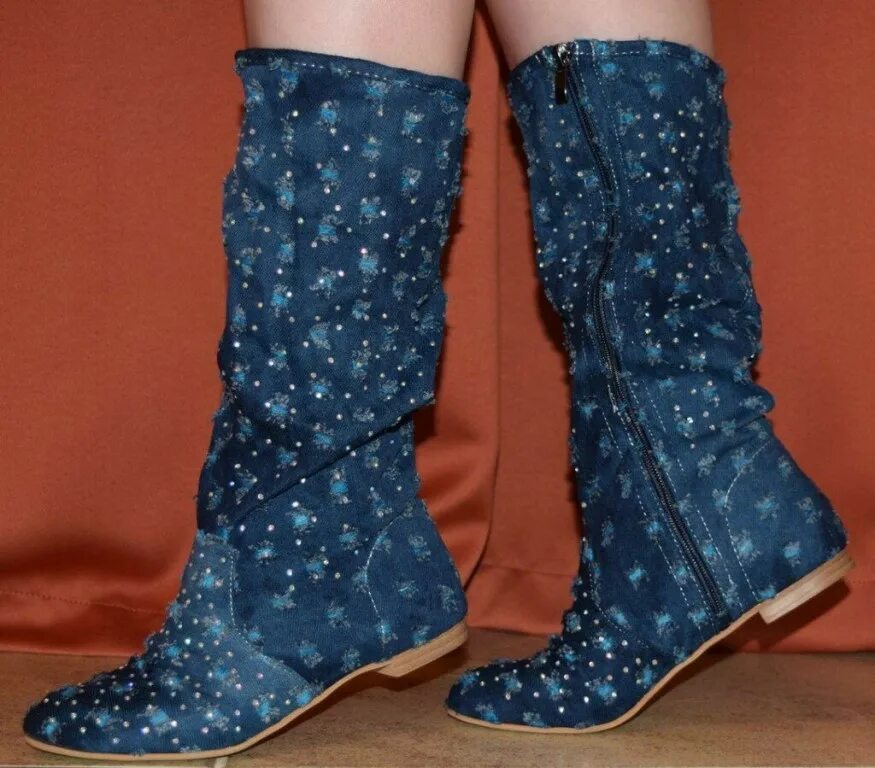 сапоги ботфорты джинсовые. сапоги женские джинсовые. сапоги женские джинсовые. джинсовые сапоги летние. сапоги женские джинсовые.