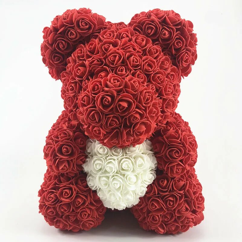 Медведь из розочек. Мишка из роз. Мишка из цветов роз. Плюшевый мишка из цветов. Медведь из искусственных цветов.