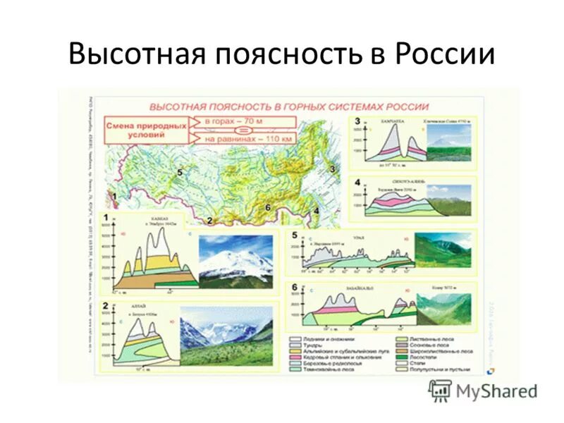 Высотная поясность географической оболочки. Высотная поясность России. Высотная поясность в Росси.