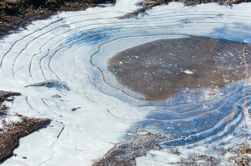 Замерзшая лужа. Лед на лужах. Ледяной узор на луже. Замерзшие весенние лужи. Вода покрылась коркой льда