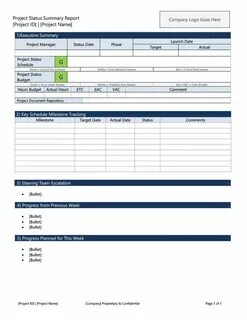 Progress reports