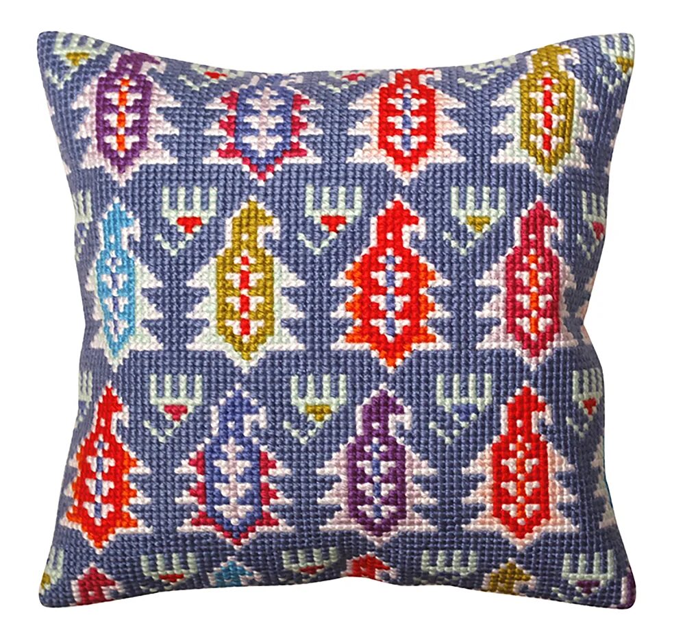 Cross collection. Подушка для вышивания collection d&#039;art. подушки с турецким орнаментом. набор вышивки на подушки с орнаментом. вышивка подушки на страмине.
