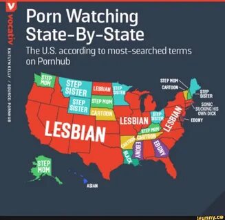 Porn Watching State-By-State The U.S. according to most-searched terms on P...