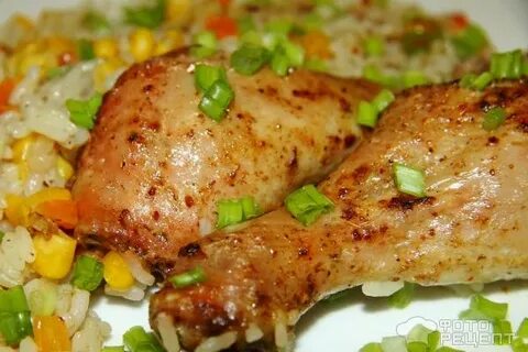 Рис с овощами голенью в духовке