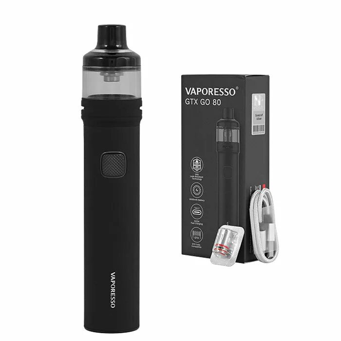 Vaporesso GTX go 80 3000mah Kit. Вапорессо GTX 80. Vaporesso GTX go 80 Black.