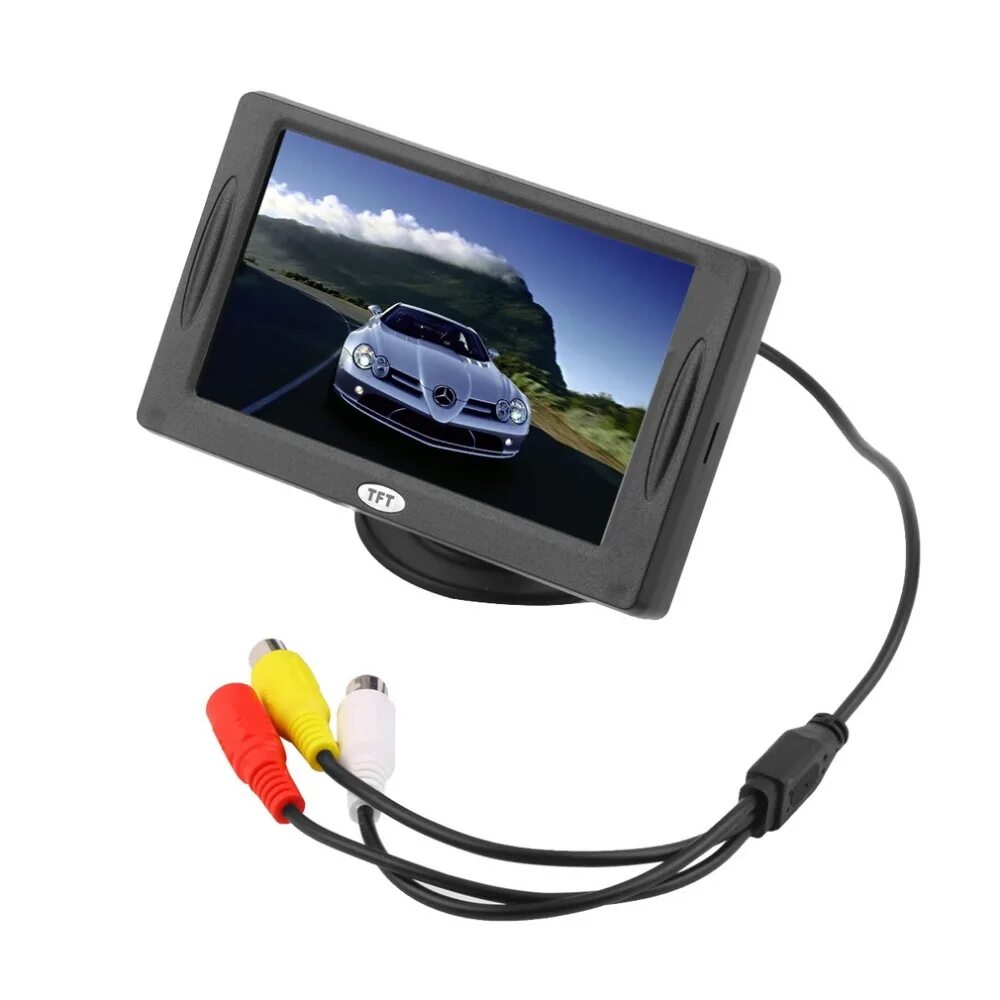 Задняя камера для автомобиля с монитором. Cx432 Eplutus. TFT LCD Monitor автомобильный.