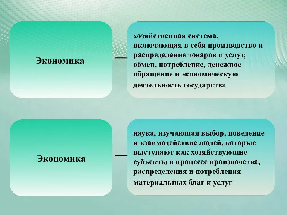 Экономика включает производство распределение