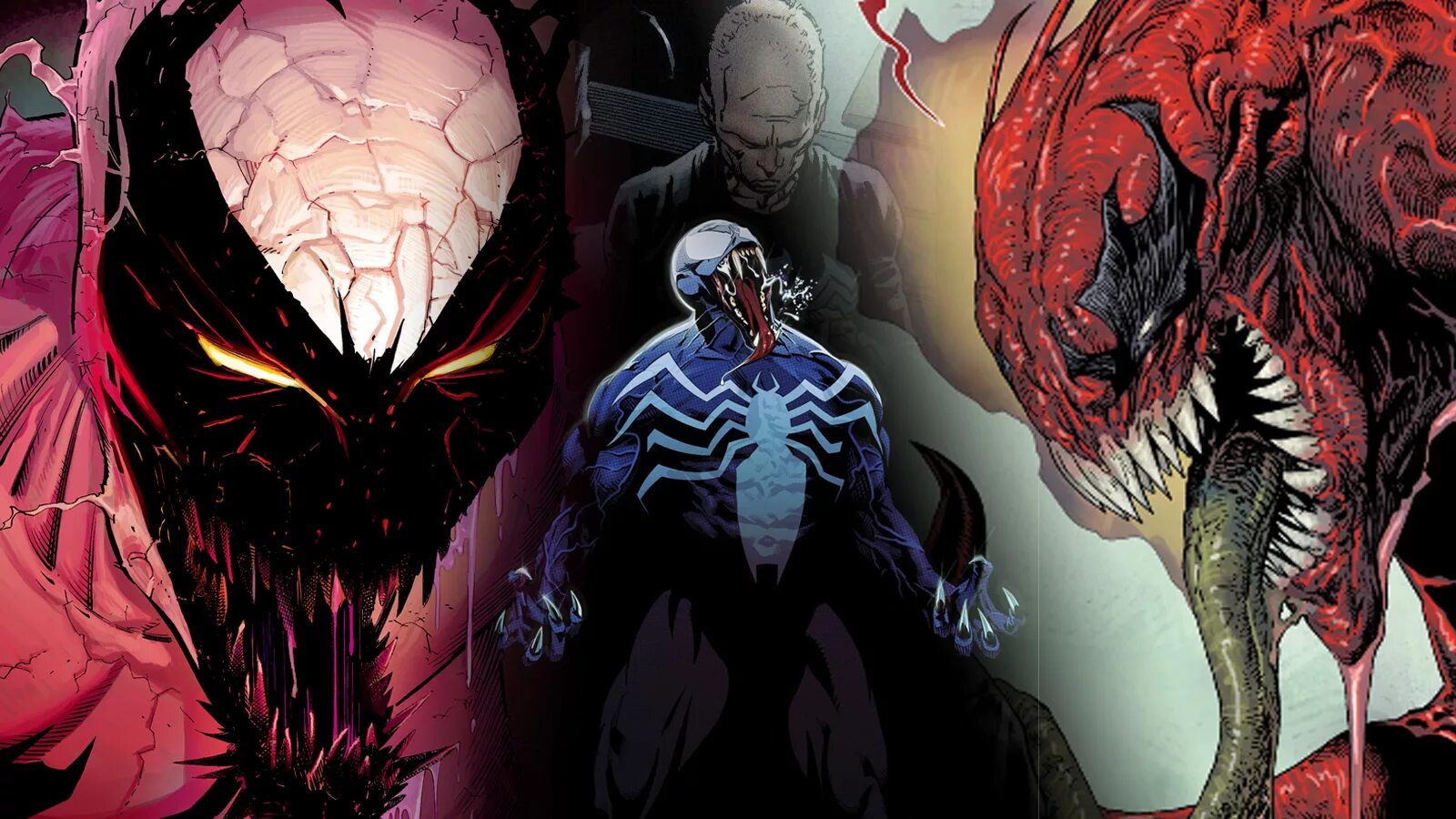 Symbiote marvel. Симбиот Токсин Марвел. Марвел Токсин Эдди Брок. Веном Эдди Брок Марвел. Веном Карнаж и Токсин.