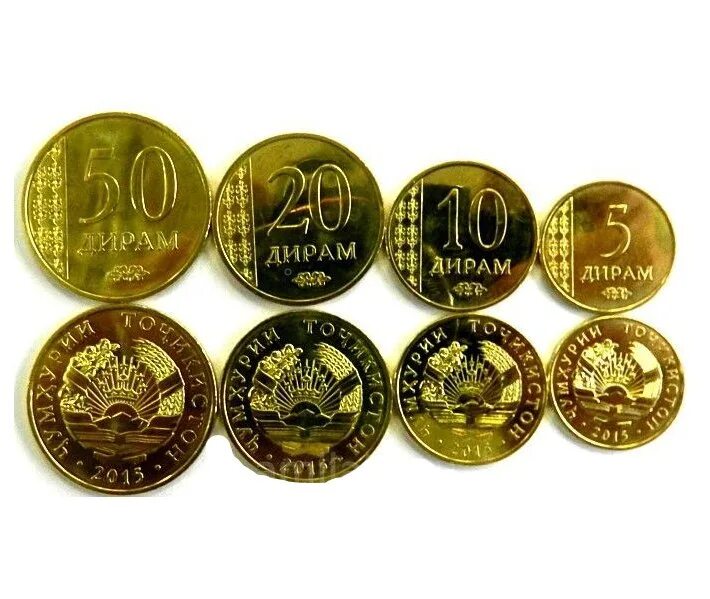 50 Дирам 2015 Таджикистана. Монета 20 дирам Таджикистан. Монета 50 дирам. Набор монет Таджикистана. 20 дир в рублях