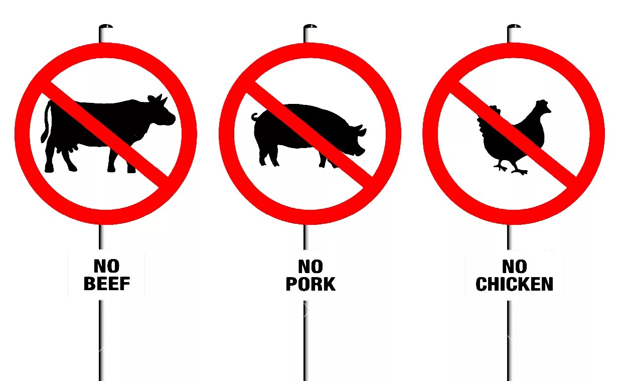 Почему человеку нельзя без мяса. Знак перечеркнутая свинья. Знак говядина запрещена.