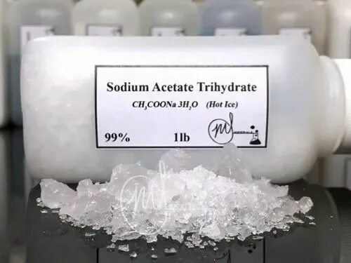 Ацетат натрия. Sodium Acetate trihydrate. Тригидрат ацетата натрия формула. Ацетат натрия жидкий лед. 3 раствора ацетата натрия