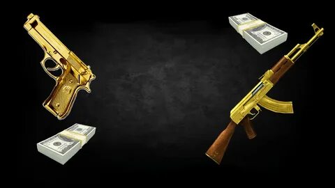Gold gun