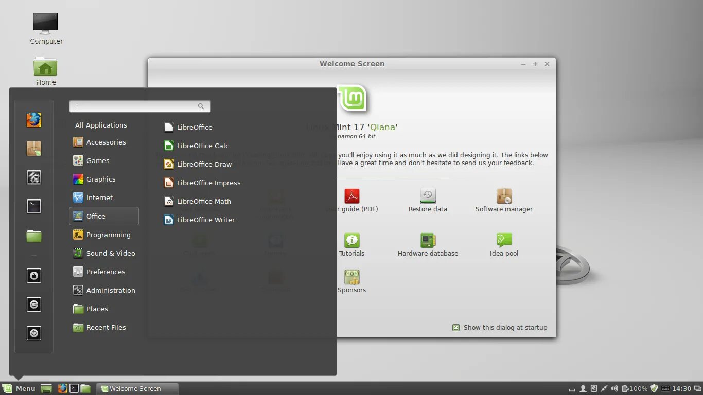 Linux Mint Cinnamon рабочий стол. Линукс минт Синнамон. Скриншоты линукс минт. Mint 17.