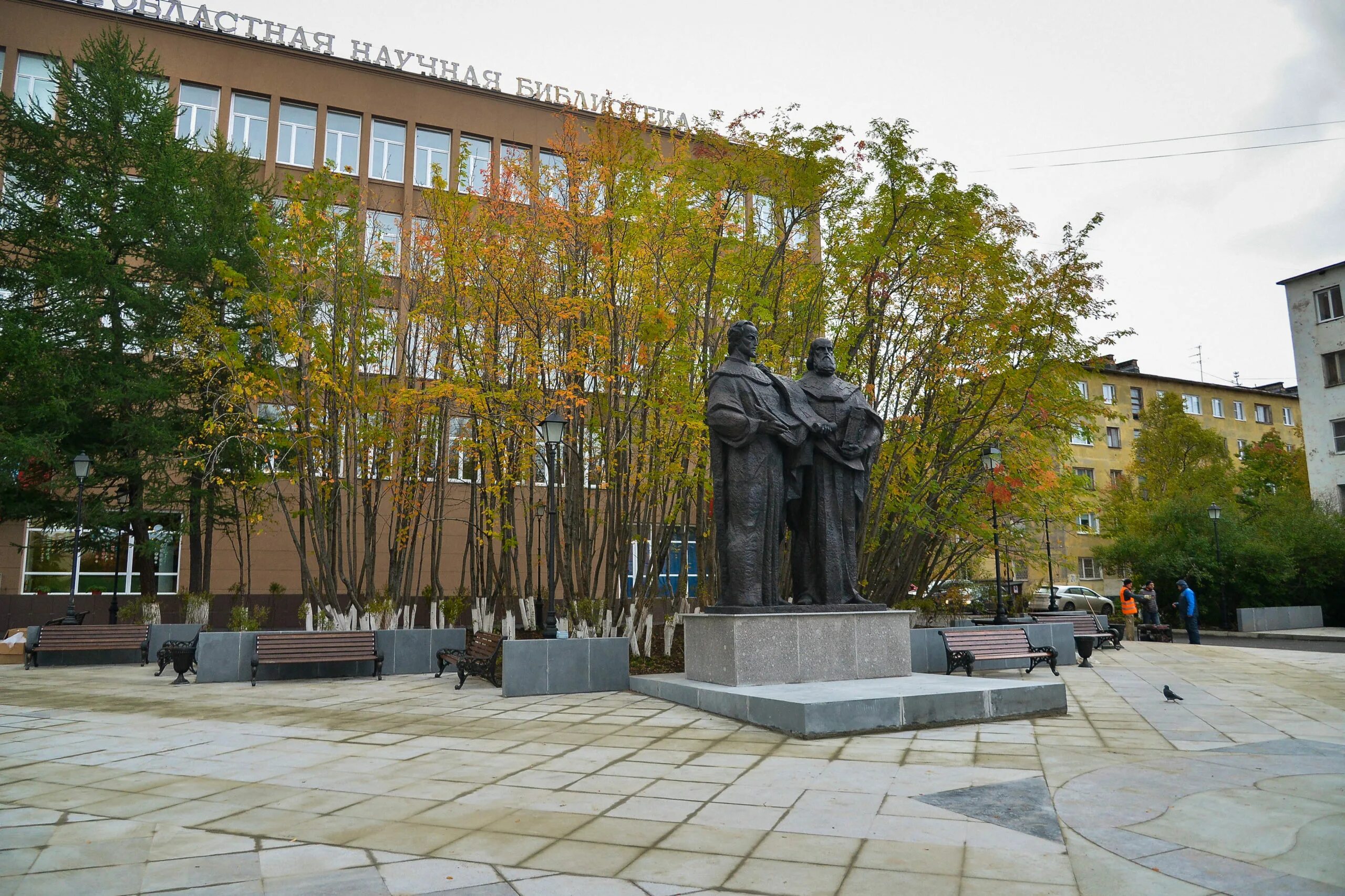 22 5 90. Памятник Кириллу и мефодию Мурманск.
