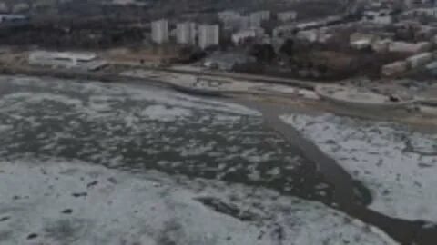 Ледоход на амуре в 2024 году
