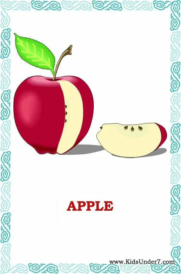 There is a apple on the