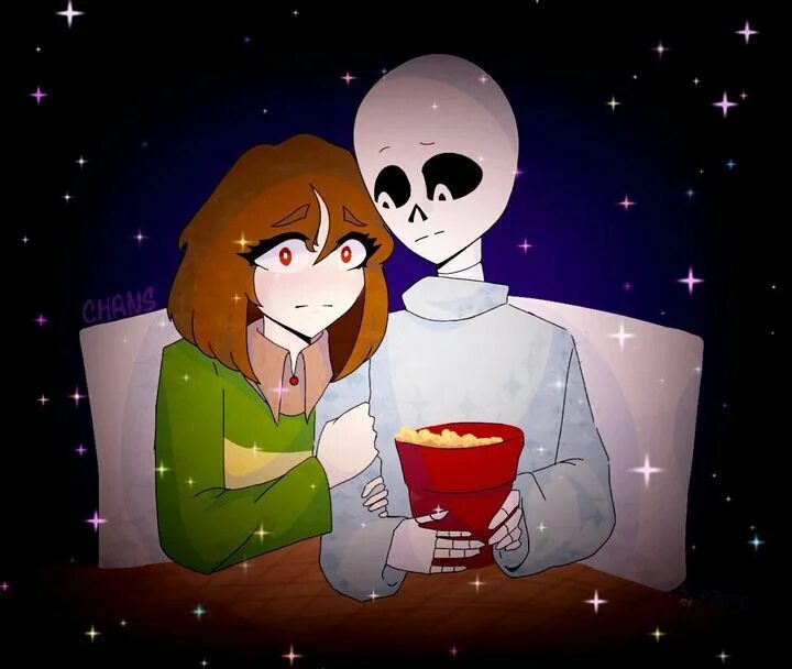 Чара и Санс шип. Чанс Undertale. Undertale Sans x Chara Чанс. Андершел Чара и андерфел Санс. Undertale chara sans