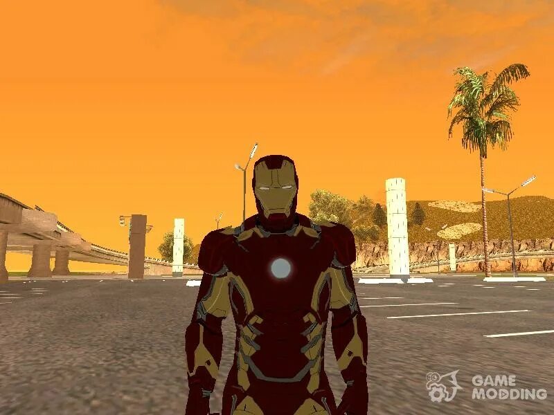 Моды на гта на людей. GTA San Andreas Железный человек. Iron man Skin GTA San Andreas. Железный человек GTA sa. Костюм железного человека в ГТА.