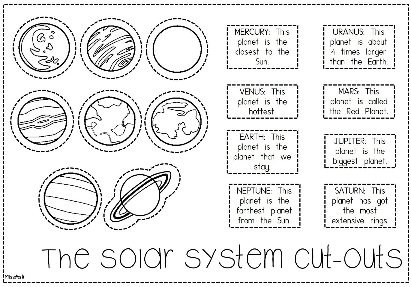 Solar System Worksheets. Planets of Solar System for Kids Worksheets. Worksheets about Space. Planets Worksheets for Kids.