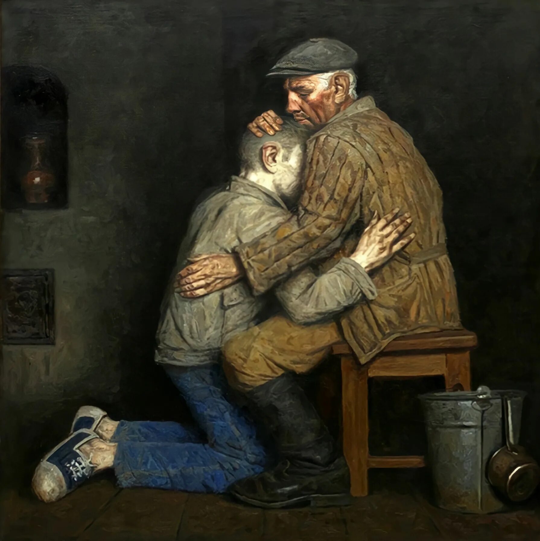 Два сына для сурового папы читать. Коржев-чувелёв гелий михайлович. гелий михайлович коржев блудный сын. коржев гелий михайлович художник. коржев возвращение блудного сына.