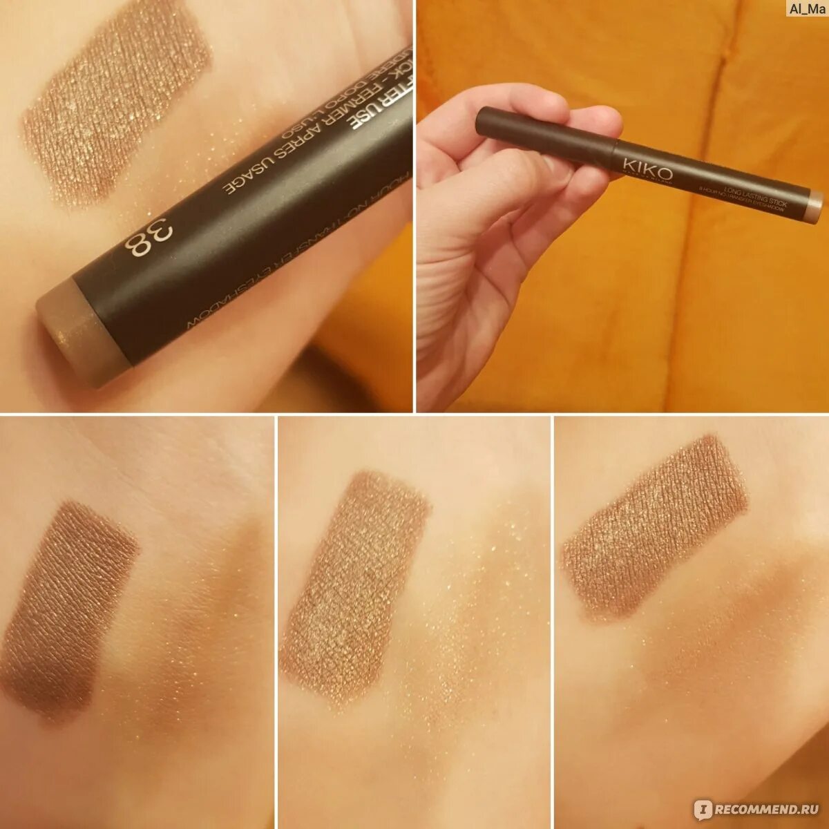 Kiko long lasting eyeshadow. Kiko long lasting Stick Eyeshadow 38. Kiko Milano тени карандаш. Kiko long lasting 38. Kiko lasting Eyeshadow Stick 38 Milano.