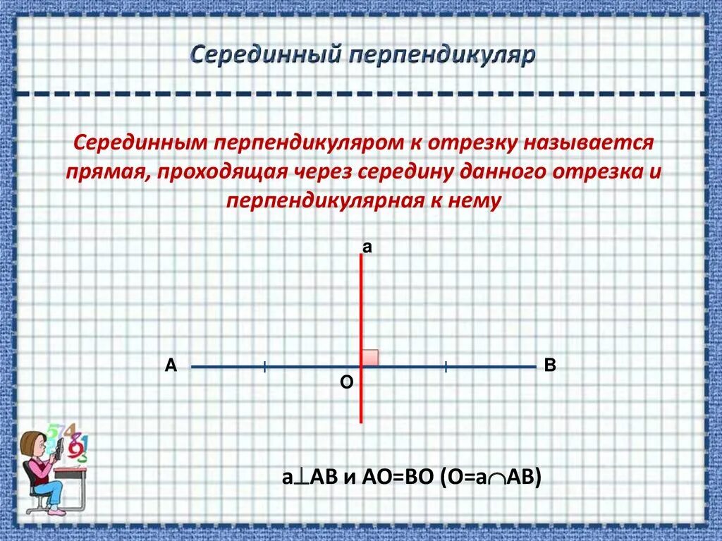 Серединным перпендикуляром к отрезку называется прямая. Середина перпендикуляра. Серединный перпендикуляр. Серидинный перпендткул. Перпендикуляр к прямой.