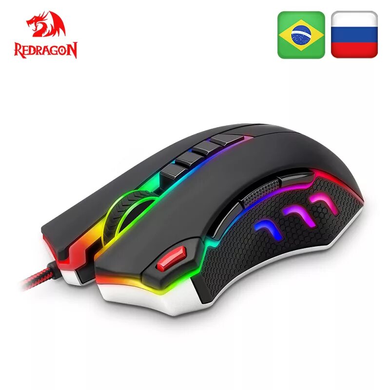 Мышь компьютерная беспроводная игровая с подсветкой